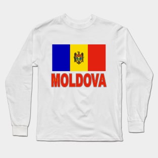 The Pride of Moldova - Moldovan Flag Design Long Sleeve T-Shirt